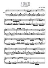 Téléchargez l'arrangement pour piano de la partition de La Truite en PDF